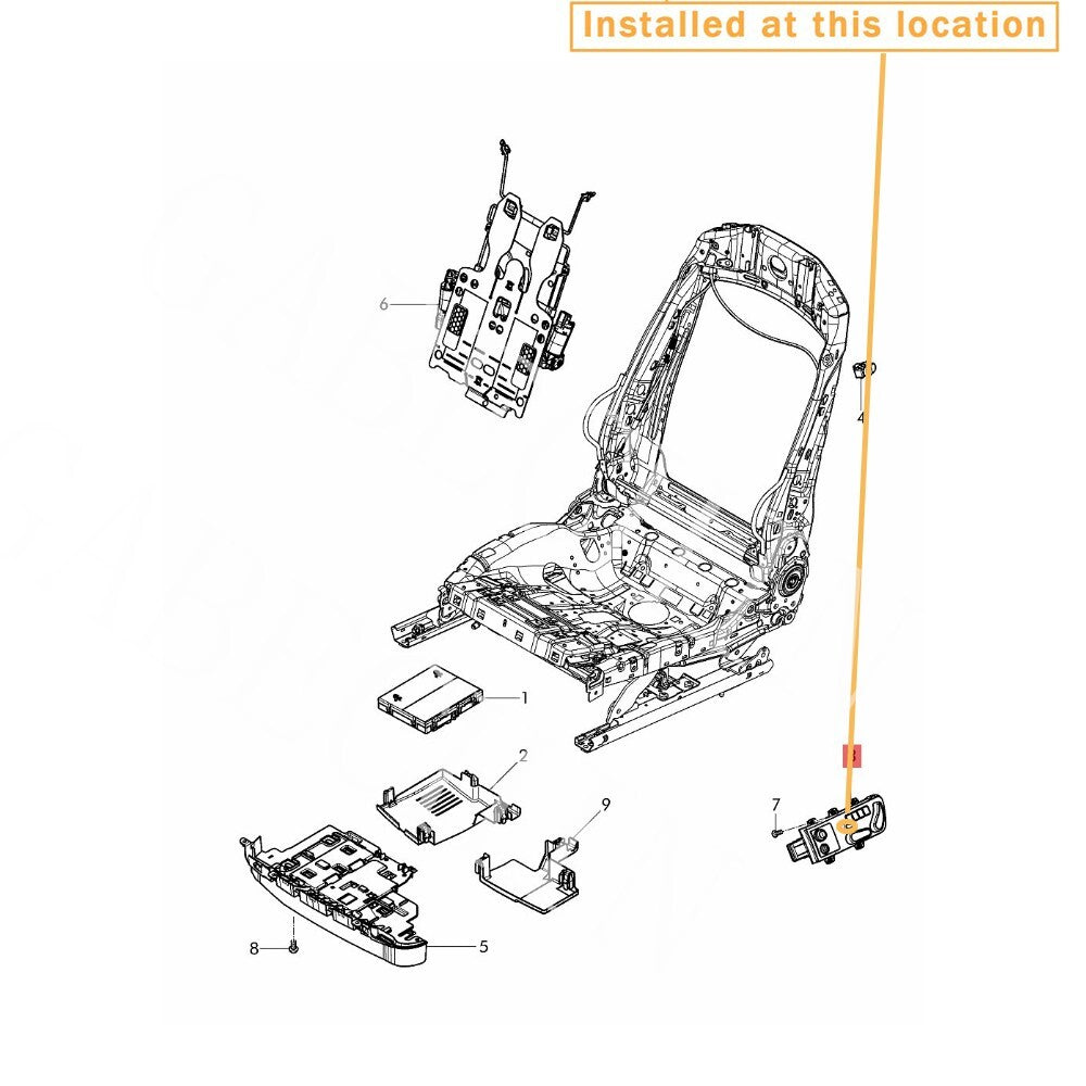 for Bentley GT Flying Spur for seat adjustment front and rear switches, equipment manufacturer 3W7959766B