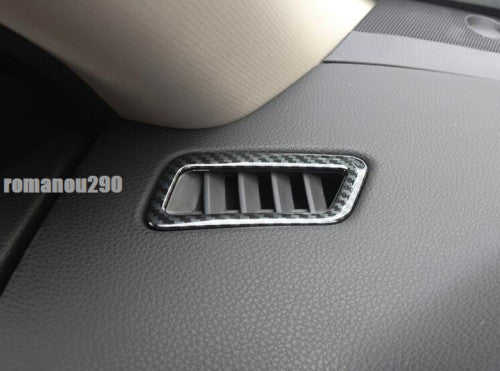 for Nissan Rogue 2014-2020 Carbon Fiber ABS Dashboard Air Outlet Cover Trim 5P