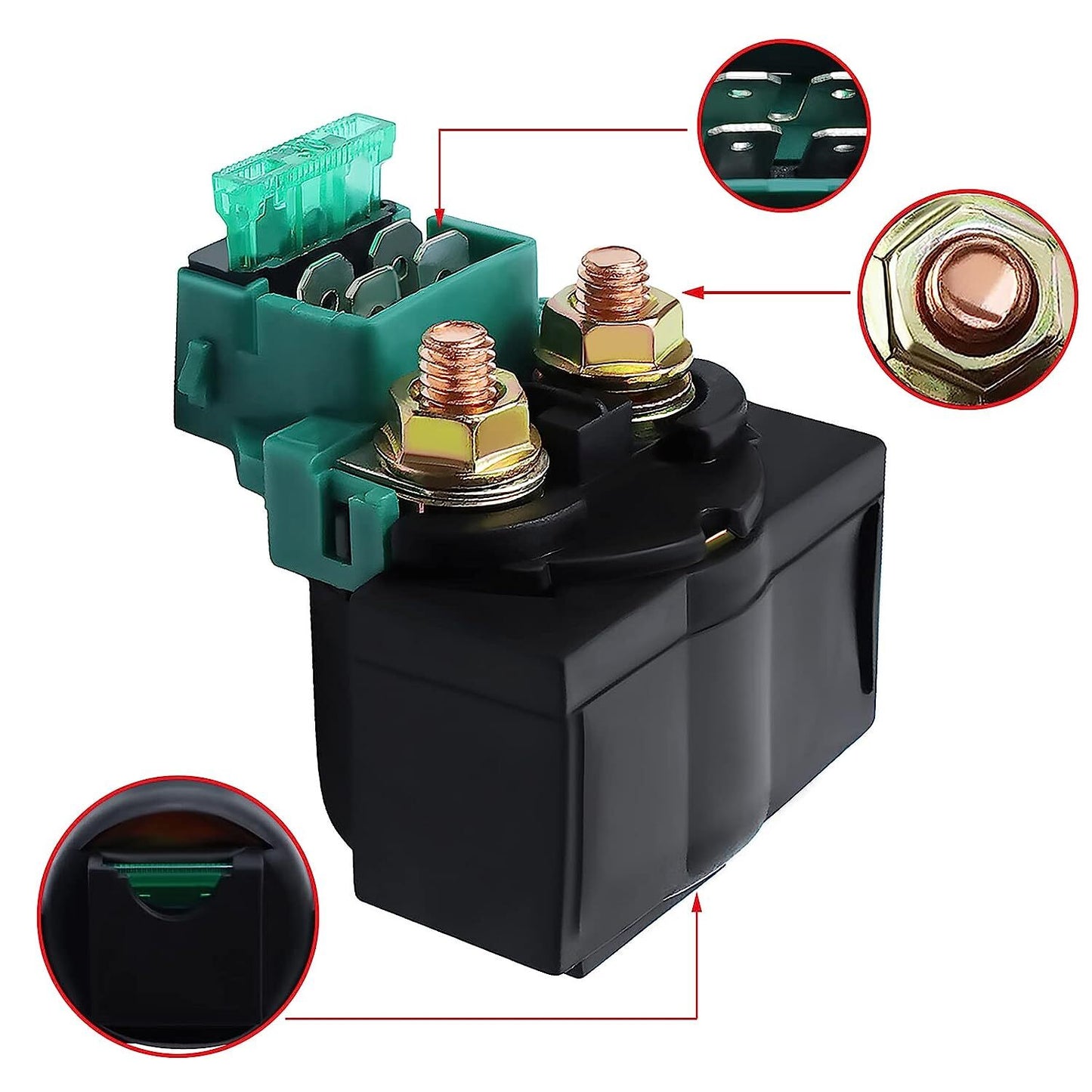 Starter Solenoid Relay for Kawasaki BAYOU 220 KLF200 1988-2002ATV/BAYOU 250