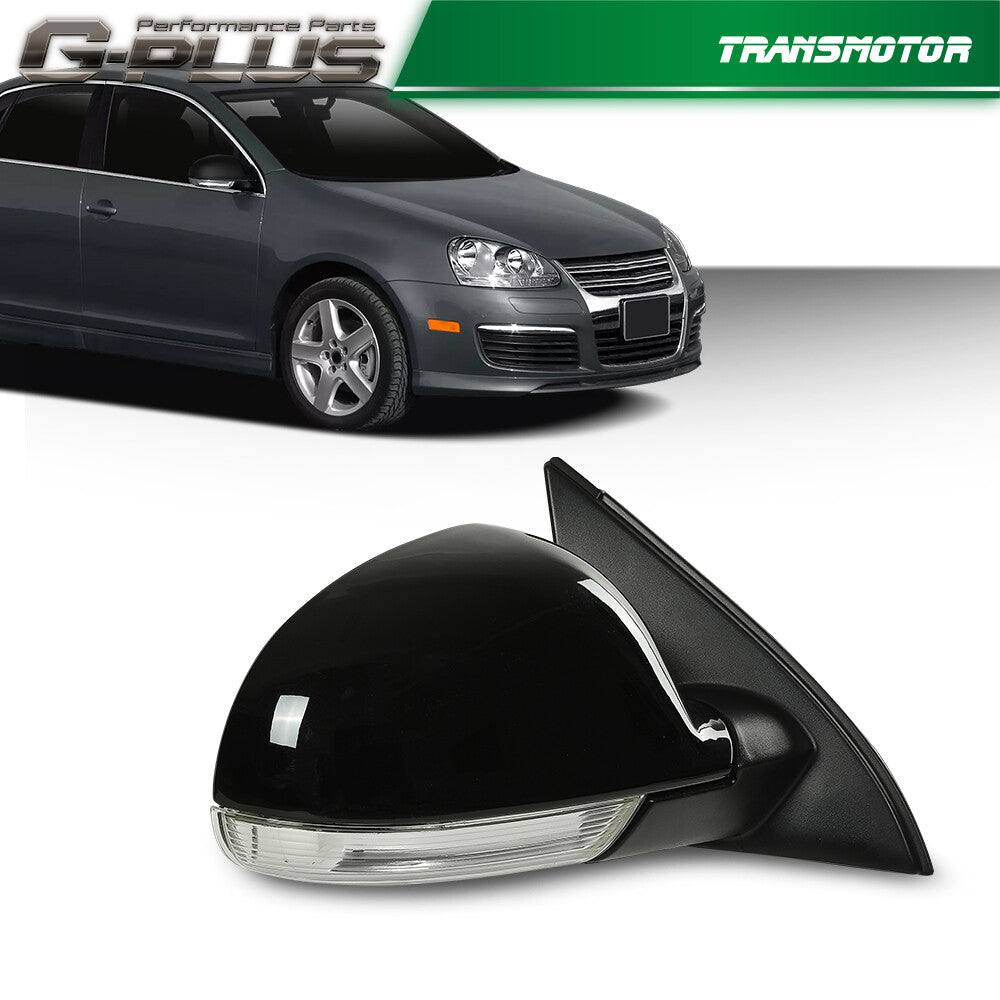 Fits 2005 - 2010 for VW for Jetta Right Mirror Power Heated Turn Signal Puddle Light - v