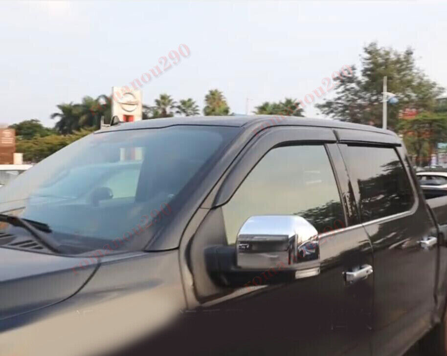 for Ford F-150 2015-2020 Smoke Window Wind Visors Rain Sun Guard Vent Deflectors
