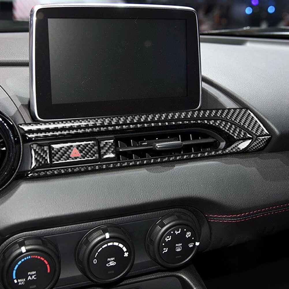 Carbon Fiber Interior Door Storage Accent Trim For 86 for Subaru BRZ Red v
