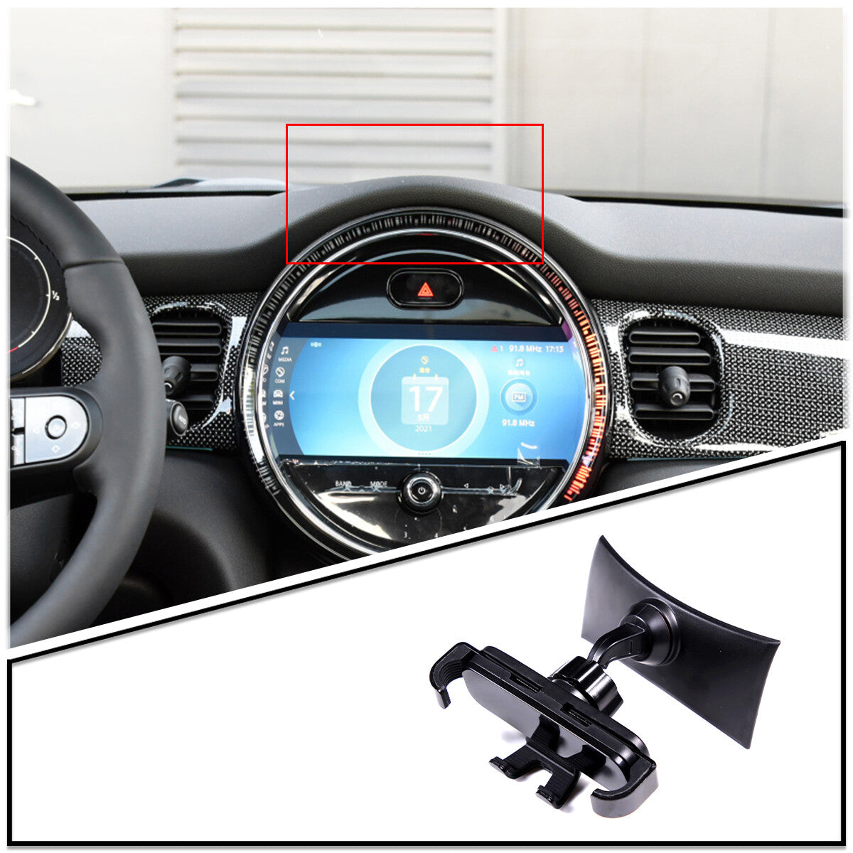 Wood grain front and rear window lifting frame decorative cover suitable for ta Tacoma 2016-22- v