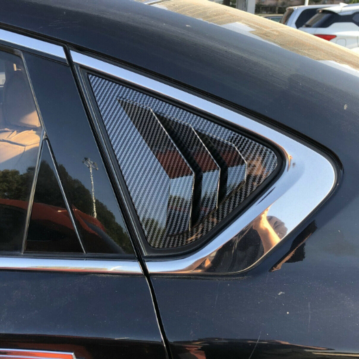 2014-2018 Carbon Fiber ABS Window Louver Cover Trim For Altima Teana n
