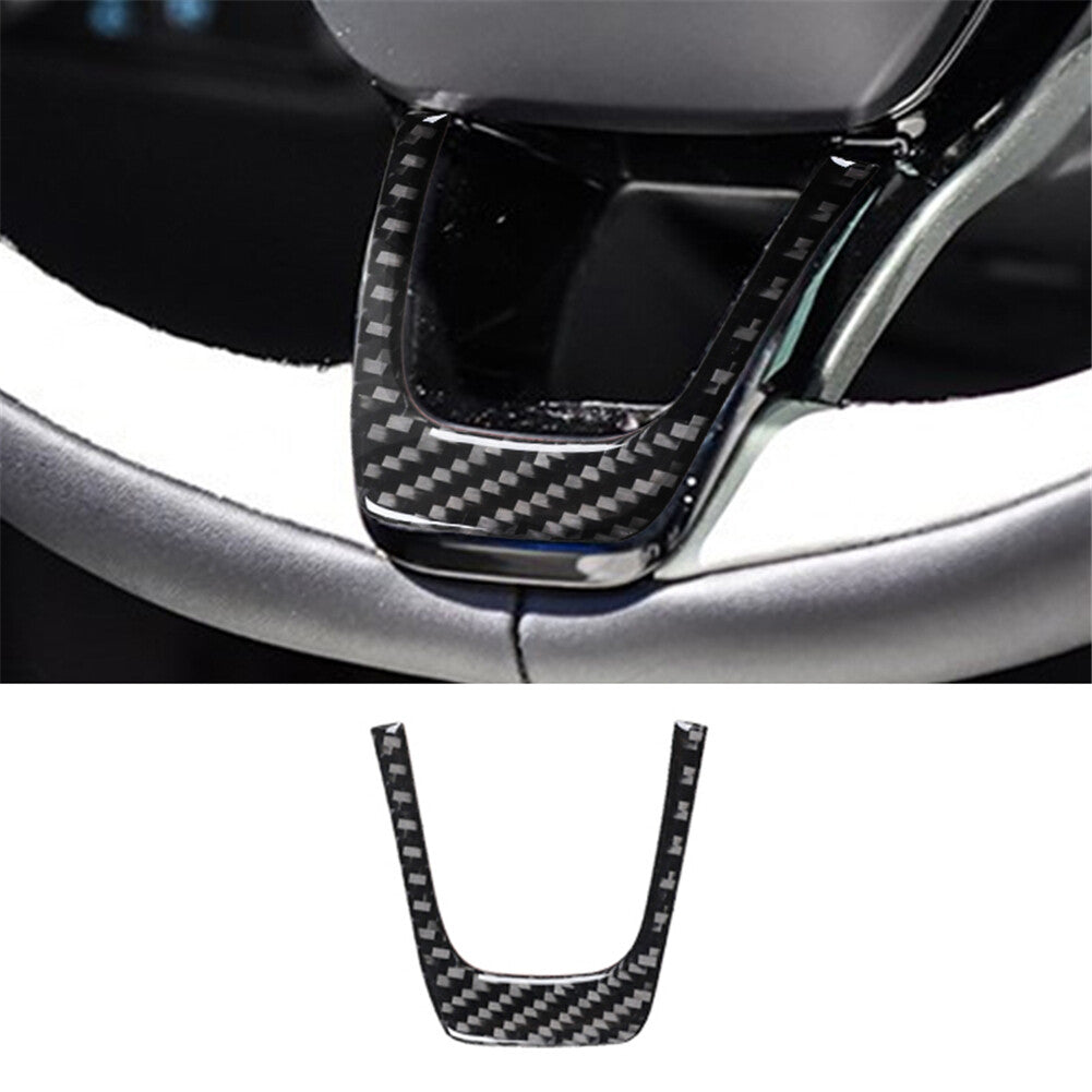 Carbon Fiber Interior Steering Wheel Lower Cover Trim for Ford for Mustang Mach-E