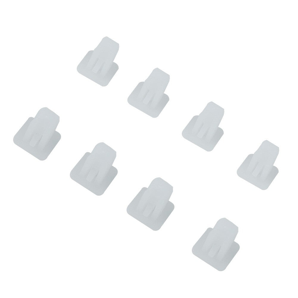 50-piece pack of rivet clips, square fasteners, automotive plastic category, white mudguard panel