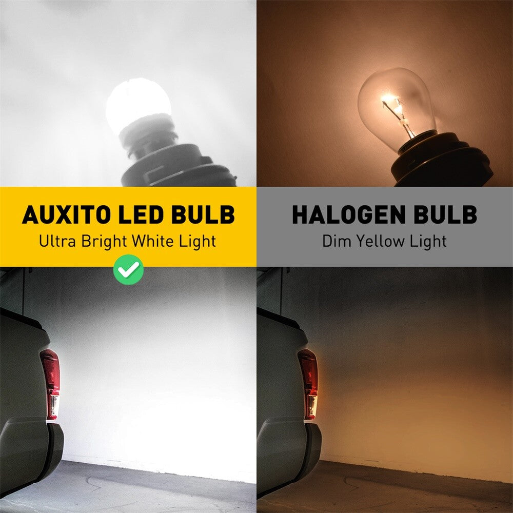 2 Pieces BA15S LED Reverse Backup Bulbs 7506 1156 6000K for Ram 1500 1994 - 2001 B- v