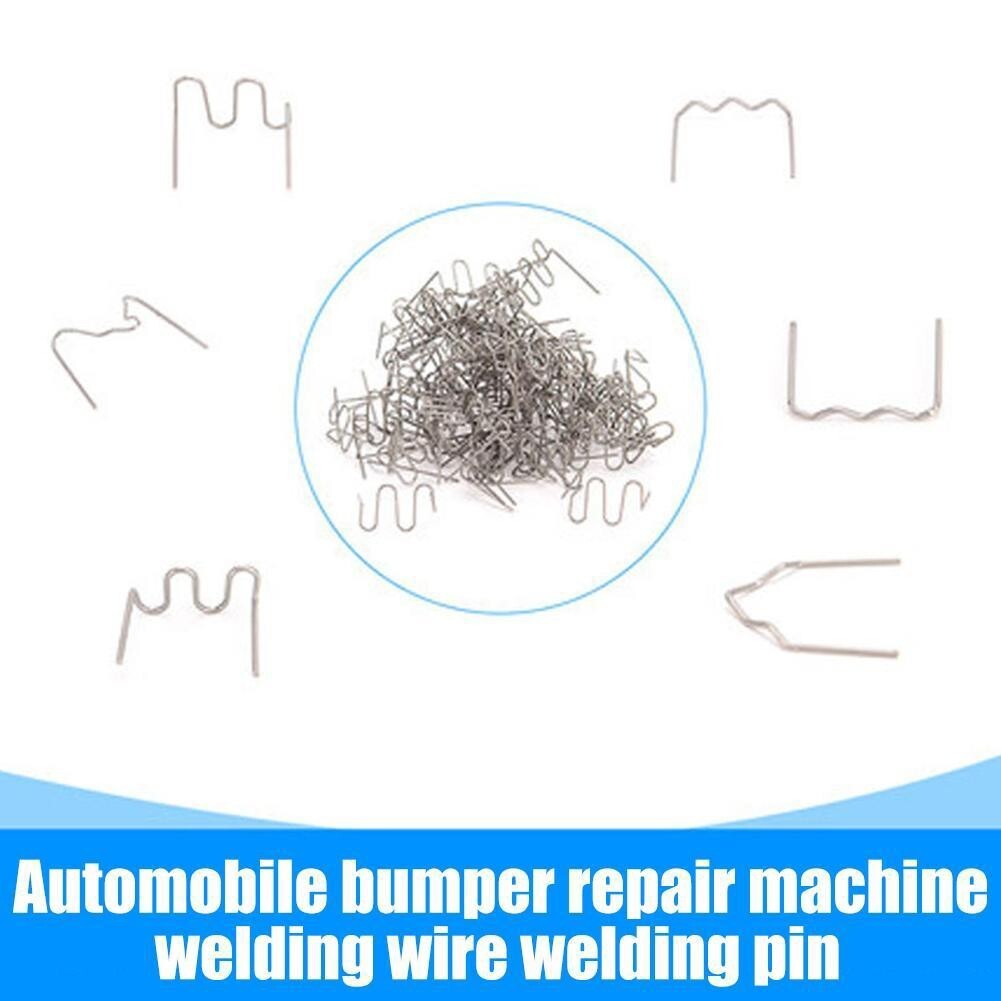 100PCS 0.6/0.8mm Hot Stapler Staples For Car Bumper Plastic Welder Repair Kit v