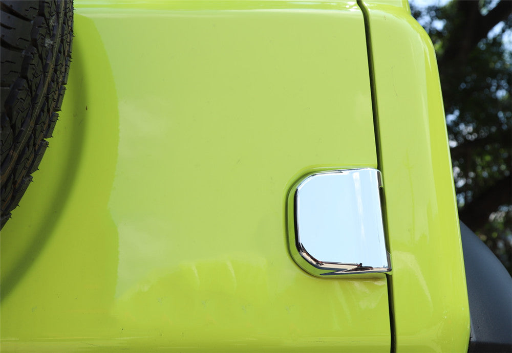 2¡Á Chrome ABS Rear Door Tailgate Hinge Cover Trim Kit for Suzuki for Jimny 2019-2022