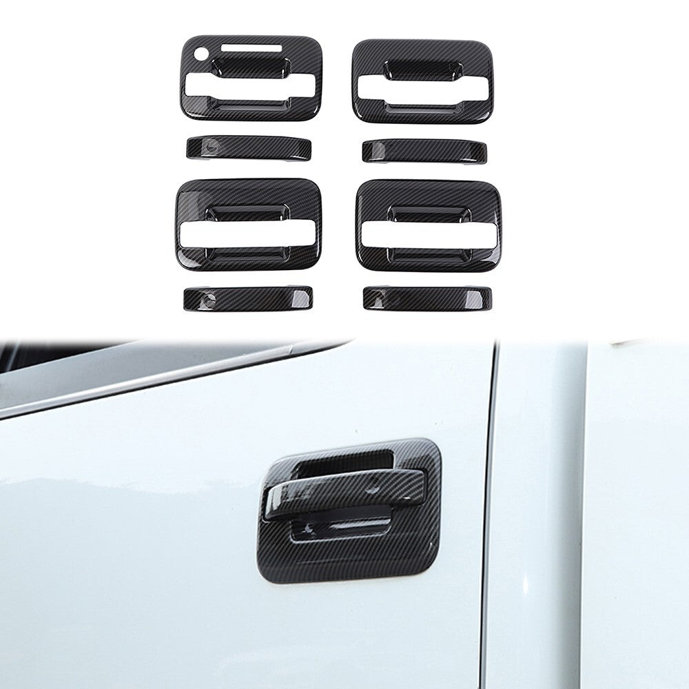 Door Tailgate Handle Cover Trim for ford F150 2009-14 Carbon Fiber ABS