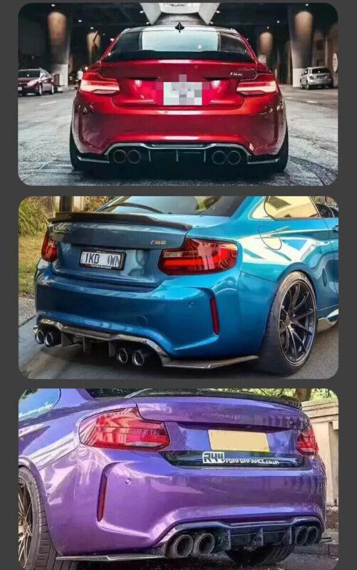 Carbon fiber rear bumper diffuser lip for BMW F87 M2 Coupe 2016-2020 replacement parts.