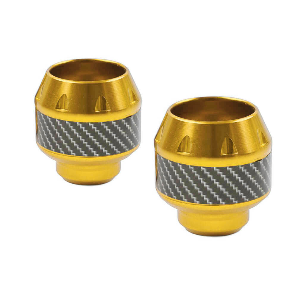 2x Motorcycle Front Fork Frame Sliders Crash Protection Engine Collision Gold