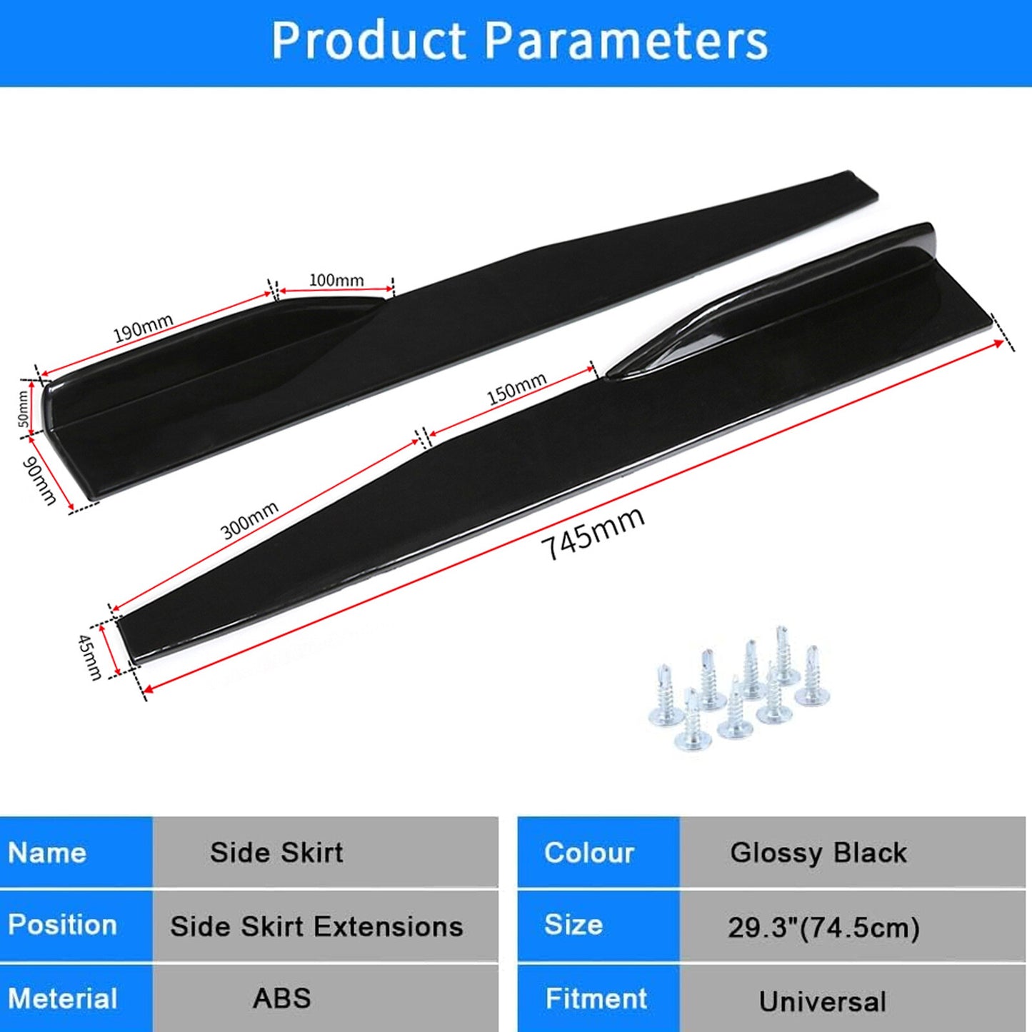 Black Stand Kickstand Extension for Harley Dyna Fat Bob Super Glide 1993-2017 Q