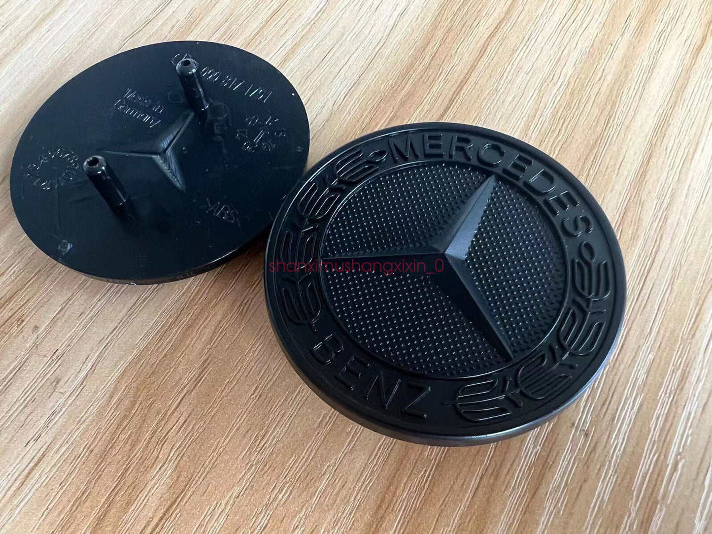 Matte black for Mercedes-Benz CLK CLS ML GL front cap badge embroidery A0008171701