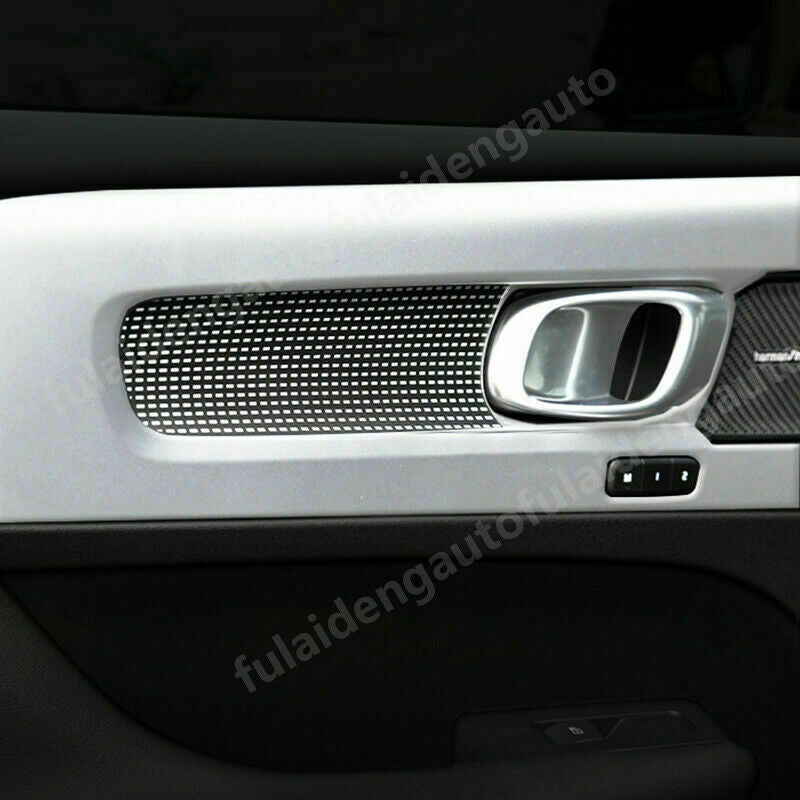 for Volvo XC40 2018-2022 Silver Interior Door Handle Bowl Panel Cover Decor Trim