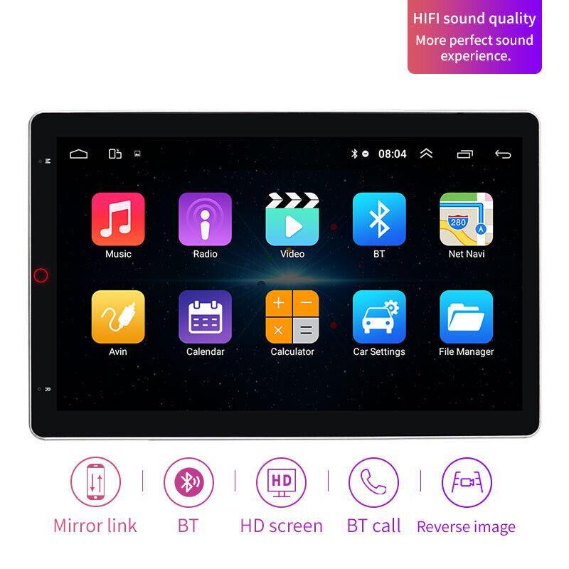 In-car 11-inch Android 9.1 rotatable screen, GPS, MP5 player, Wifi, BT radio, video (1GB + 16GB) n