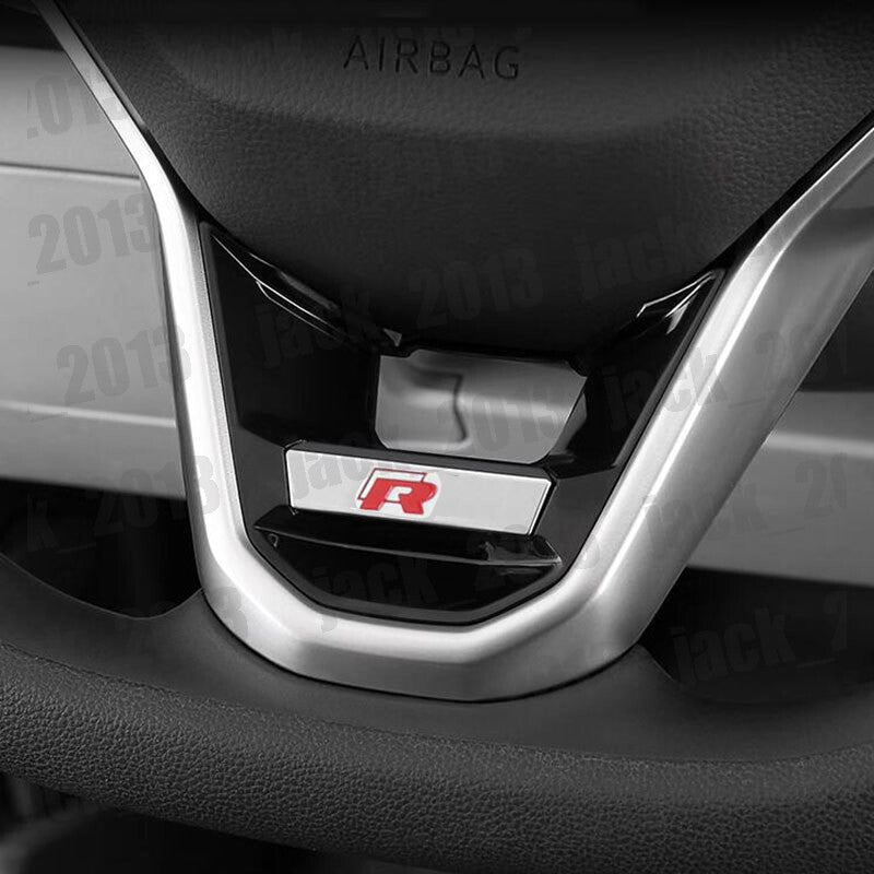 Black Steering Wheel Sequin Cover Trim for Volkswagen for VW CC 2021-2024