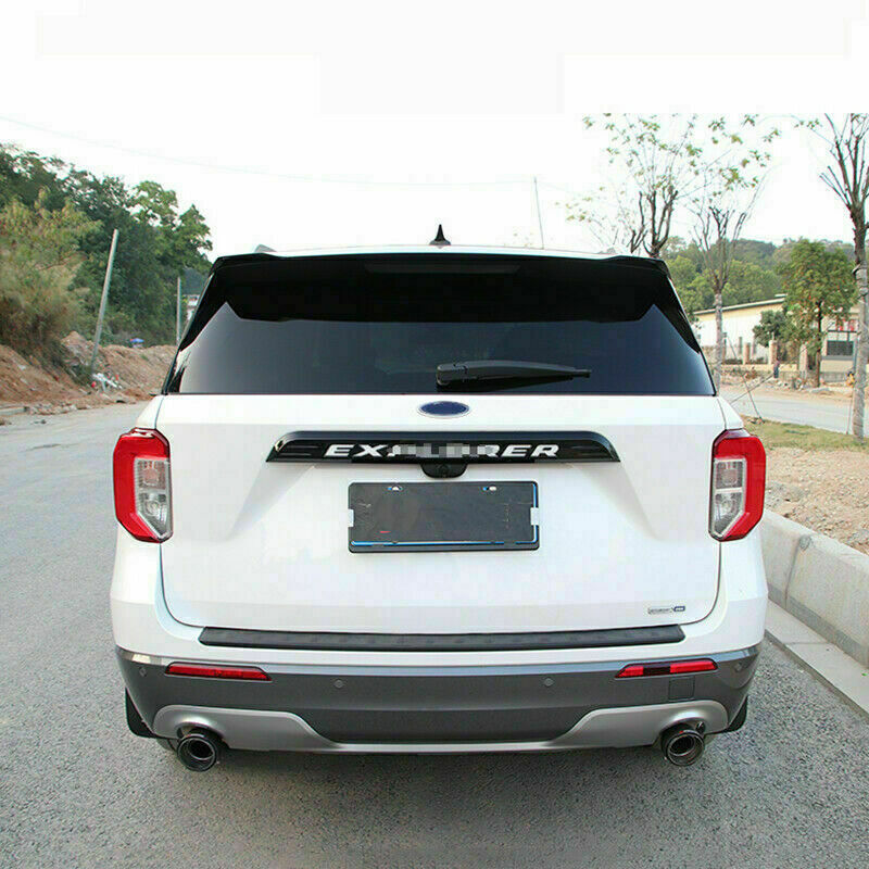 for Ford Explorer 2020-22 black LED Badge Rear Trunk Tailgate Molding Trim Strip
