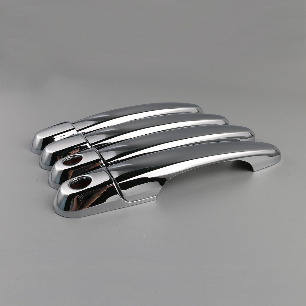 4pcs Fits for Hyundai for Tucson Chrome Door Catch Handle Molding Garnish Trim Cover Set