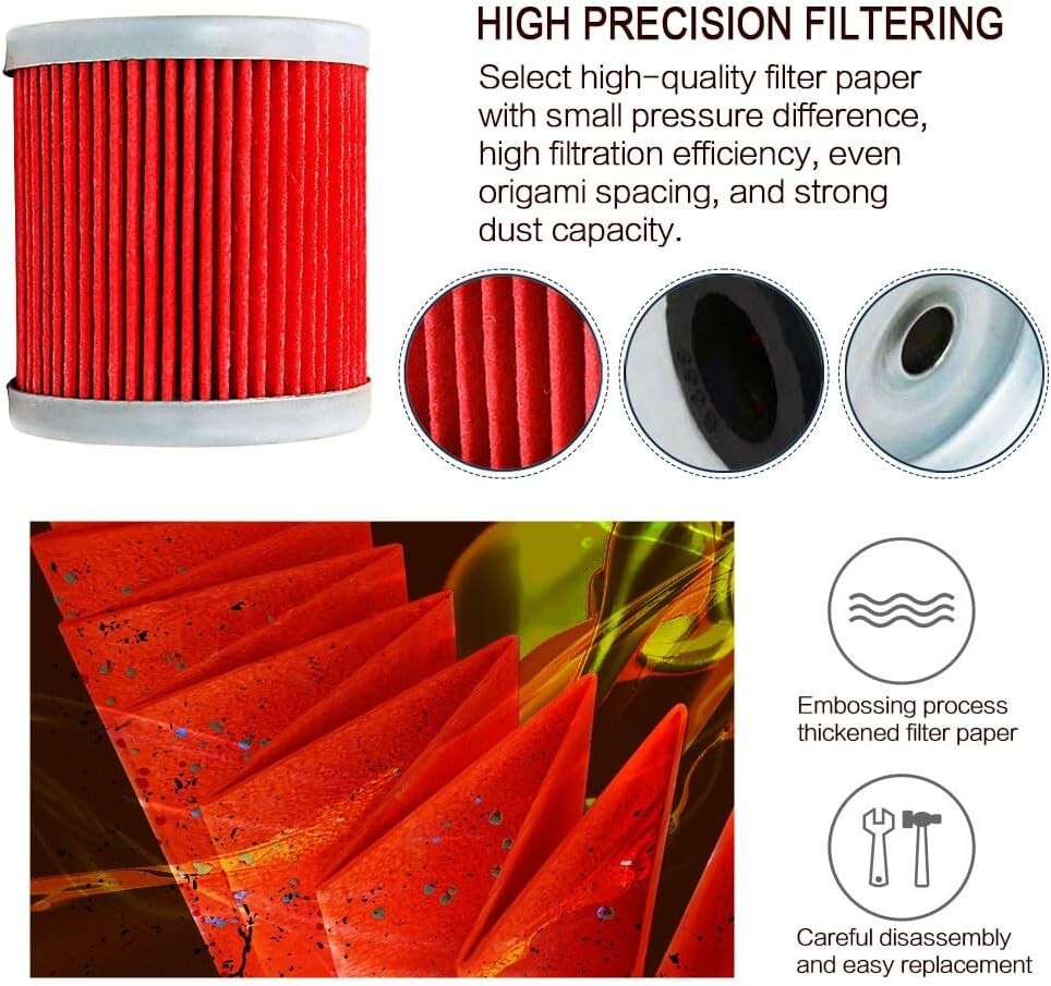 4xOil Filter for Suzuki Z400 LTZ400 LT-Z400 LTR 450 LTR-450 LTR450 1651029F00