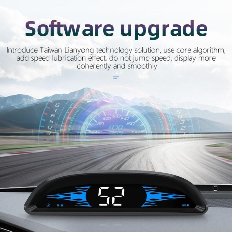 Car HUD GPS Measurement Head-Up Display Speedometer High Definition Reflective Speed Compass