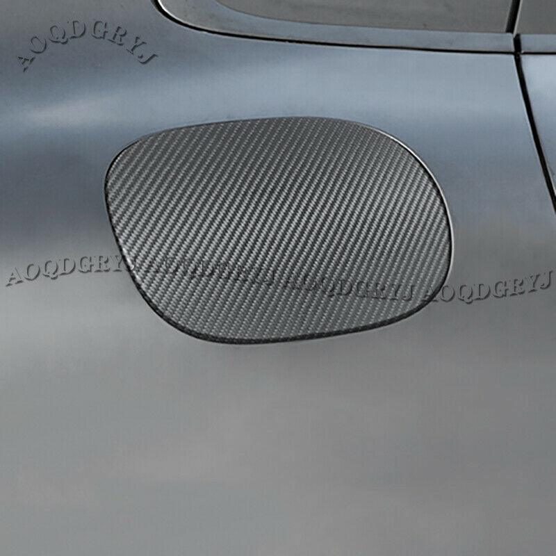 for Porsche for Cayenne 2019-2023 Oil Fuel Cap Gas Tank Cover Trim Dry Carbon Fiber