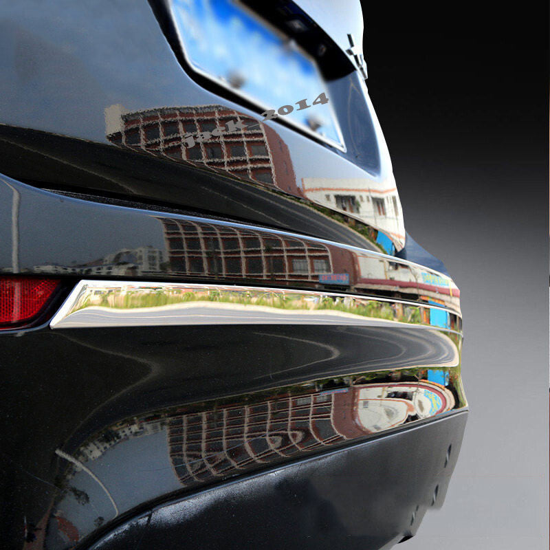 for BMW X6 E71 2009-2014 stainless Car Rear Bumper Strip Protector Cover Trim