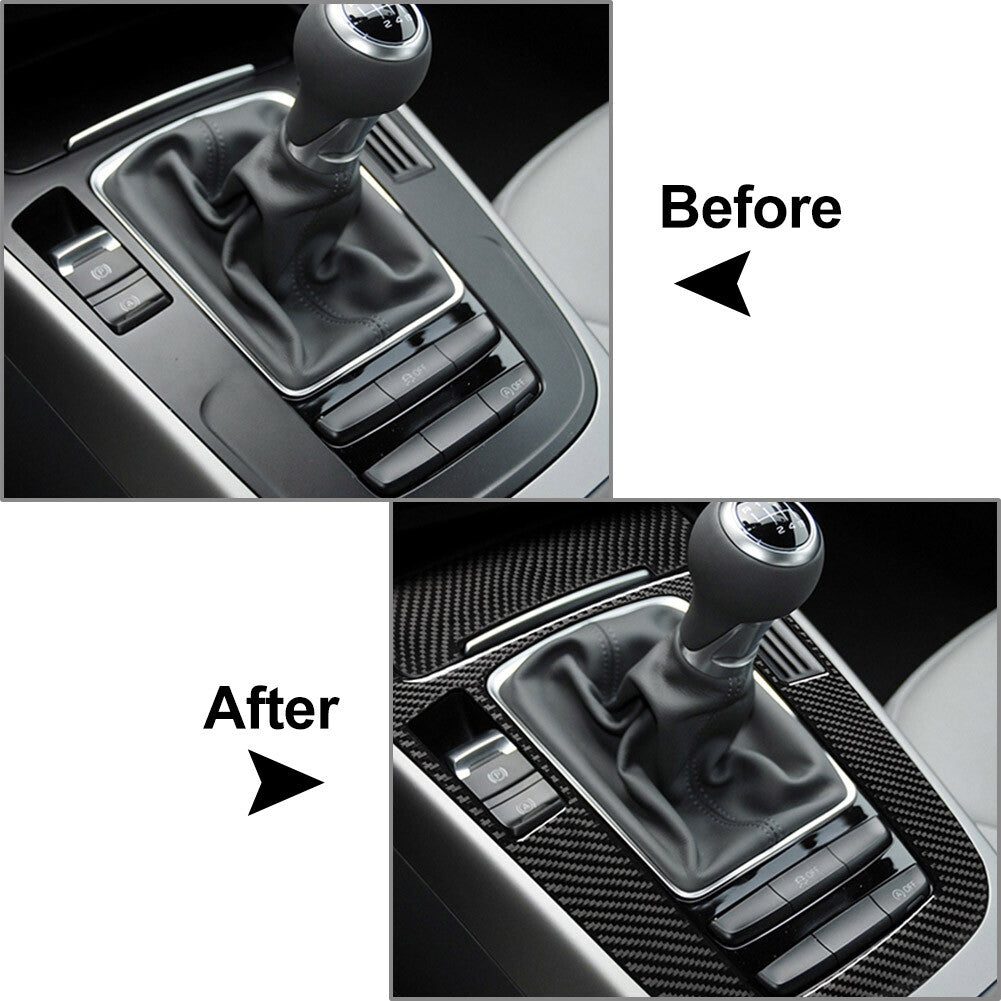 Center Console Gear Shift Panel Cover Trim Fit for Audi A4 S4 B8 B9 A5 S5 Q5 SQ5