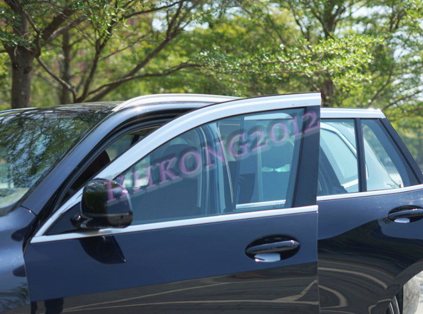 for BMW X5 2019-2023 Chrome Window Wind Visors Sun Rain Guard Vent Deflectors