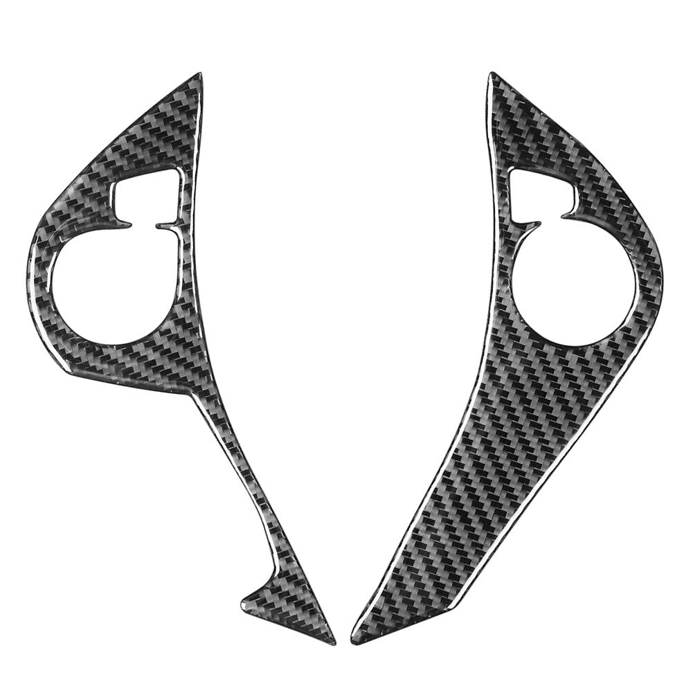 Carbon Fiber Steering Wheel Trim Button Cover Black for Honda Accord 2013-2017