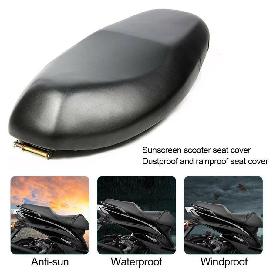 Motorcycle Non-Slip for Seat Cushion Cover Comfortable TPU Film Protector Pad Black Q