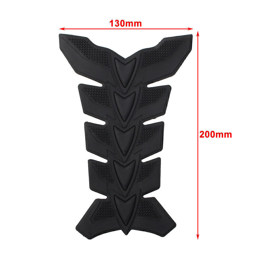 Universal Motorcycle Gas Fuel Oil Tank Pad Fish Bone 3D Decal Sticker Protector Q