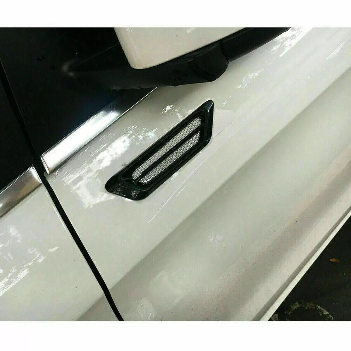 1 Pcs Black Car Accessories Side Air Flow Vent Fender Decor Sticker Universal