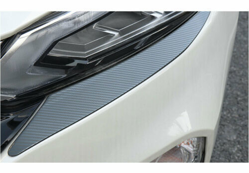 for Nissan Altima 2019-2022 Carbon Fiber Steel Front Headlight Lamp Eyebrow Trim