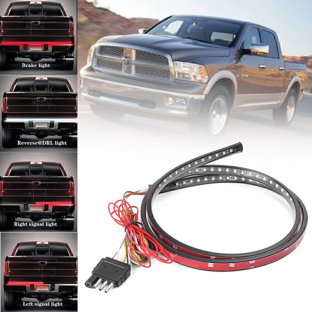 120CM Flowing LED Strip Flexible Tailgate Turning Signal Lights Bar Car Lamp Q