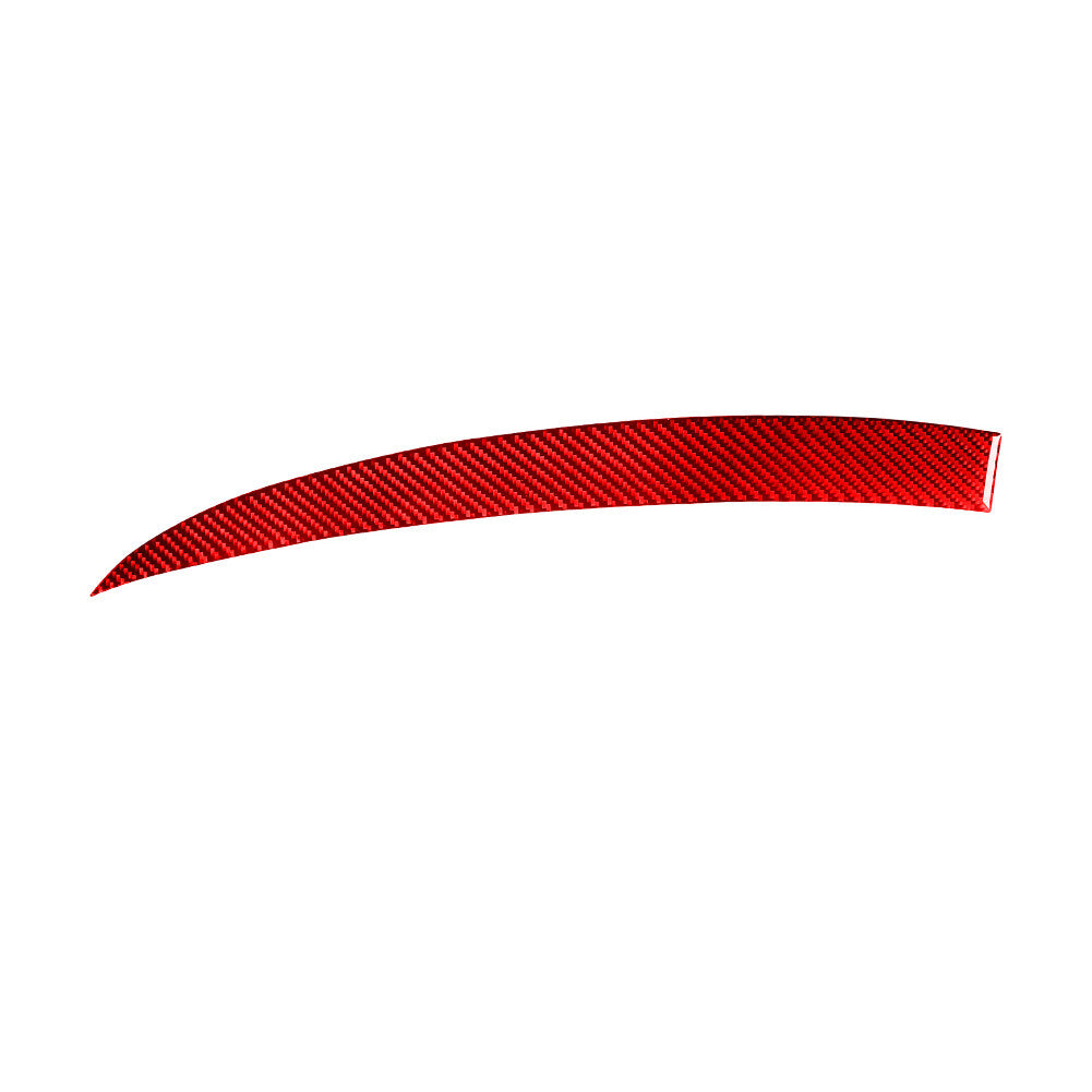 Red carbon fiber passenger-side dashboard trim is available on the for Infiniti G37.