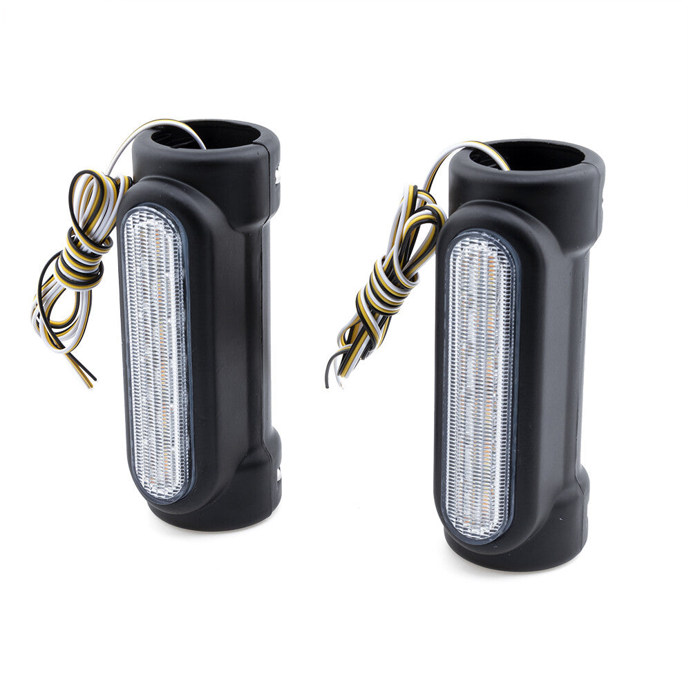 1.2532mm Highway Engine Guard Crash Bar LED Turn Signal DRL Light for Harley Q