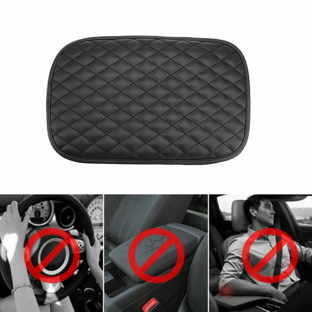 PU car armrest mat protective cover, center console box backrest cushion protective accessories for cars