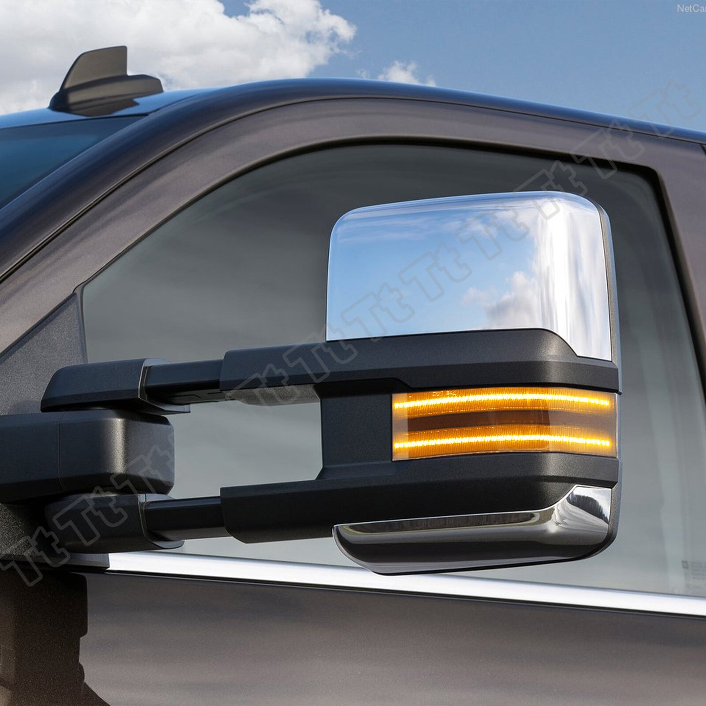 Suitable for 14-18 Silverado for GMC for Sierra 2500HD dynamic side mirror signal lamp- v