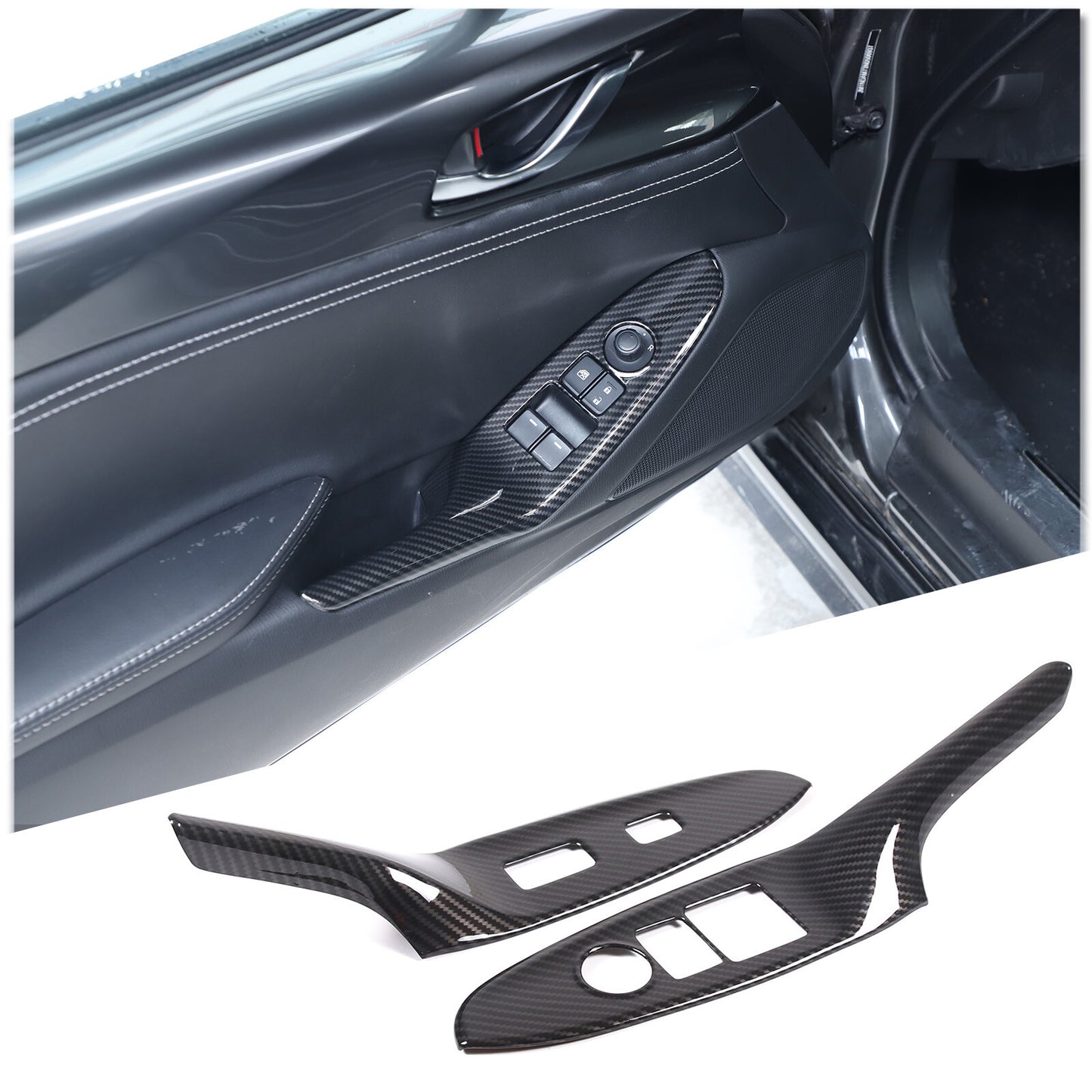 ABS Center Console Left Side Storage Box Trim Tray for Tacoma 2016 - 2021- v