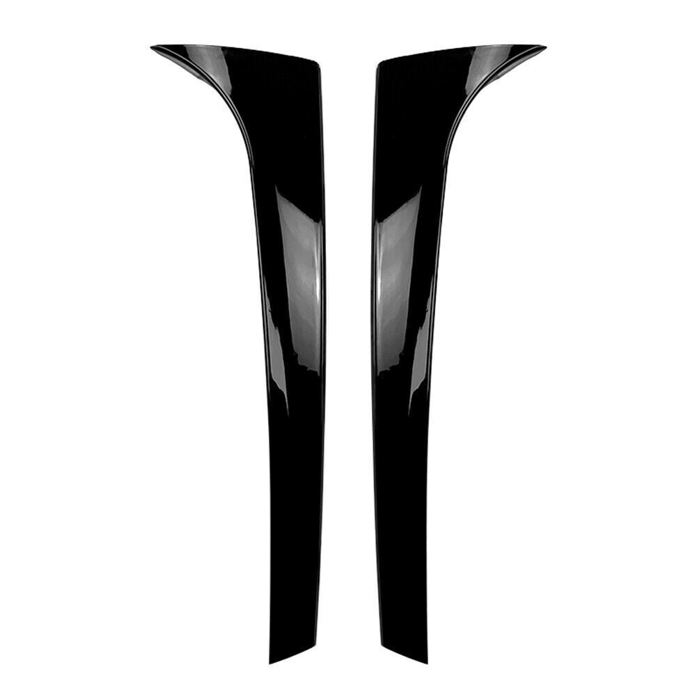 for Skoda Karoq Glossy Black Rear Window Spoiler Side Wing Trim Cover 2x