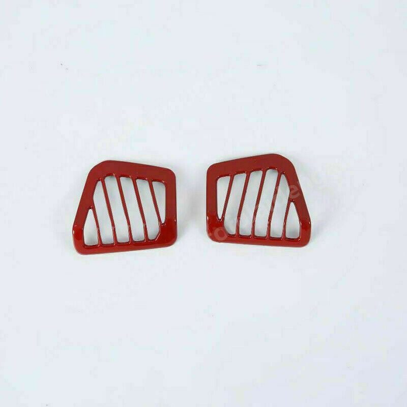 Red Interior LR Side Air Vent Outlet Cover Trim for Jeep for Wrangler JL 2018-2021