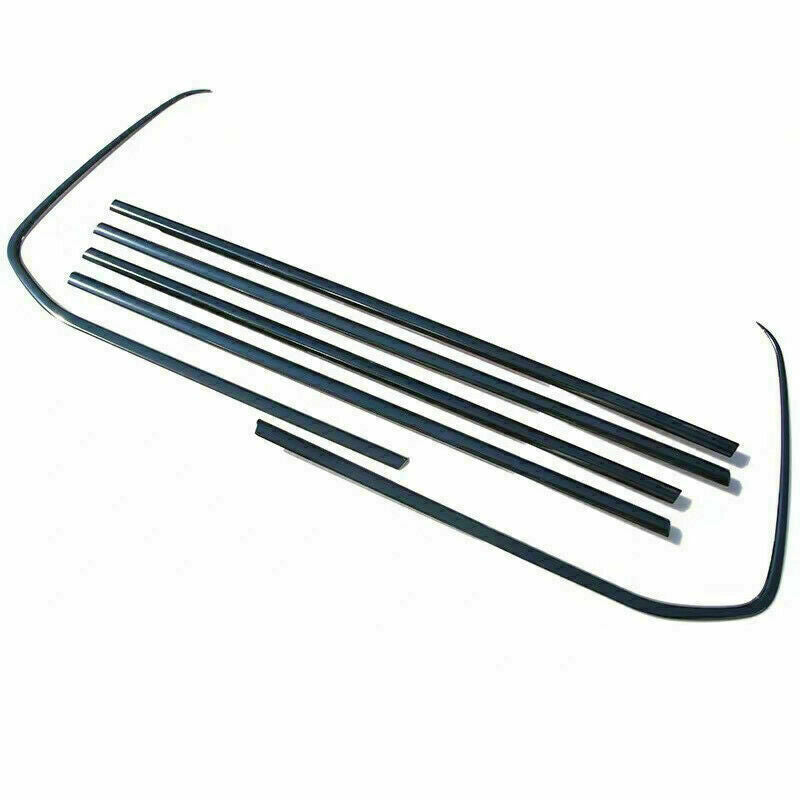 6Pc for Land Cruiser LC200 2008-2020 Black Window Sill Lower Trim Molding Strips