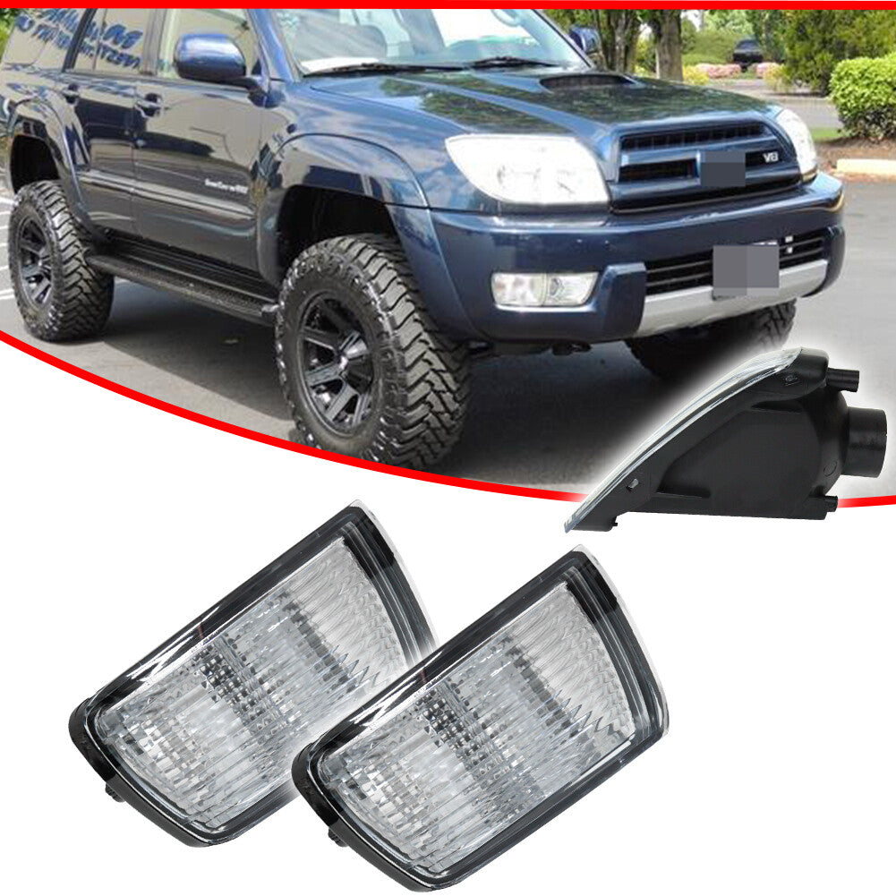 Transparent front corner DRL turn signal LED lampshade suitable for 03-05 4Runner- v