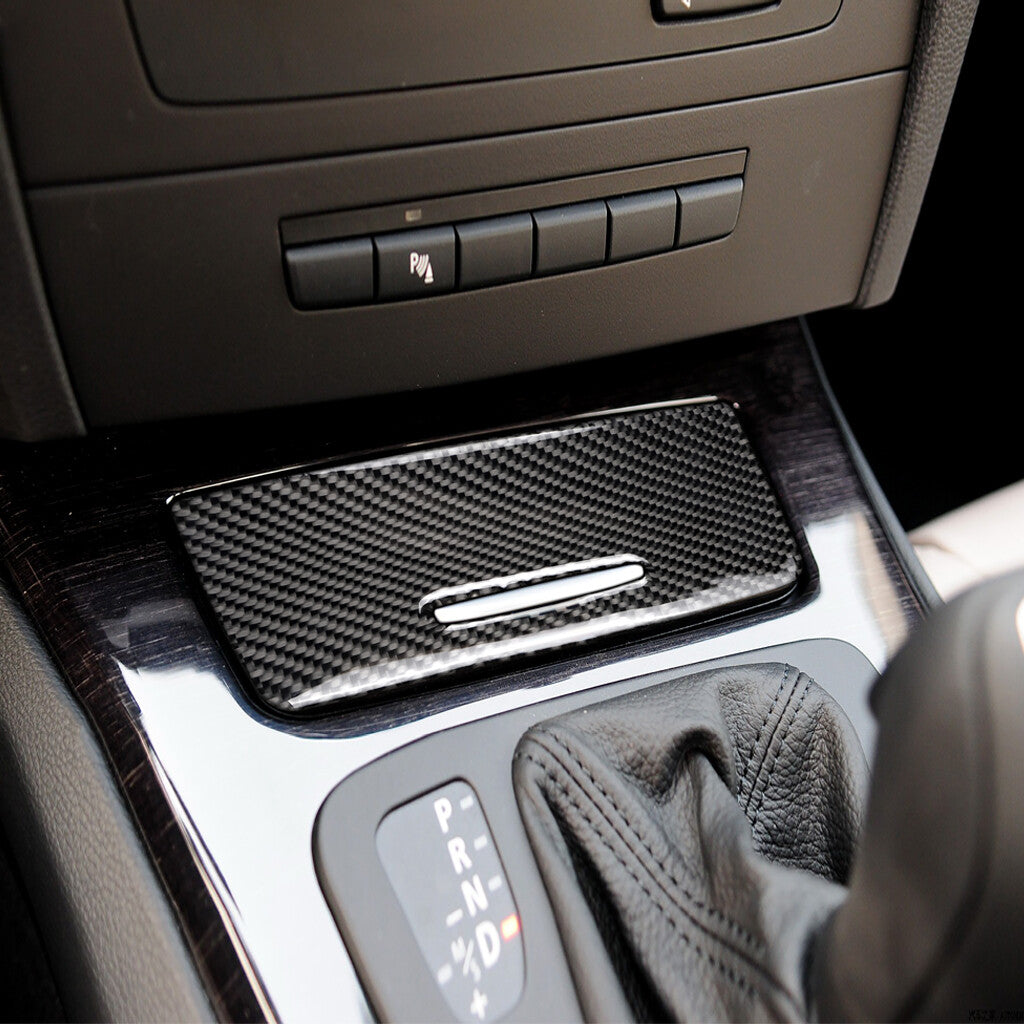 Carbon Fiber Interior Ashtray Panel Cover for BMW 3 Series E90 E92 E93 2005-2012