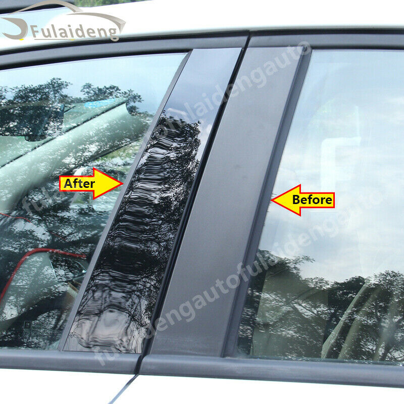 for Mazda 6 M6 Atenza 2014-2018 Black Door B,C Pillar Mirror Plate Molding trims