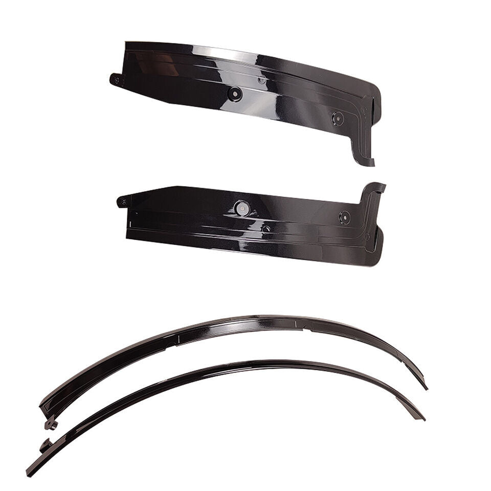 2x Glossy Black Rear Wheel Trim Fender Flares for Corvette C7 2014-2019 GP Style
