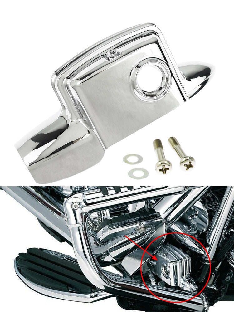 Chrome Rear Brake Master Cylinder Cover Fit for Harley Touring Glide 2008-2022