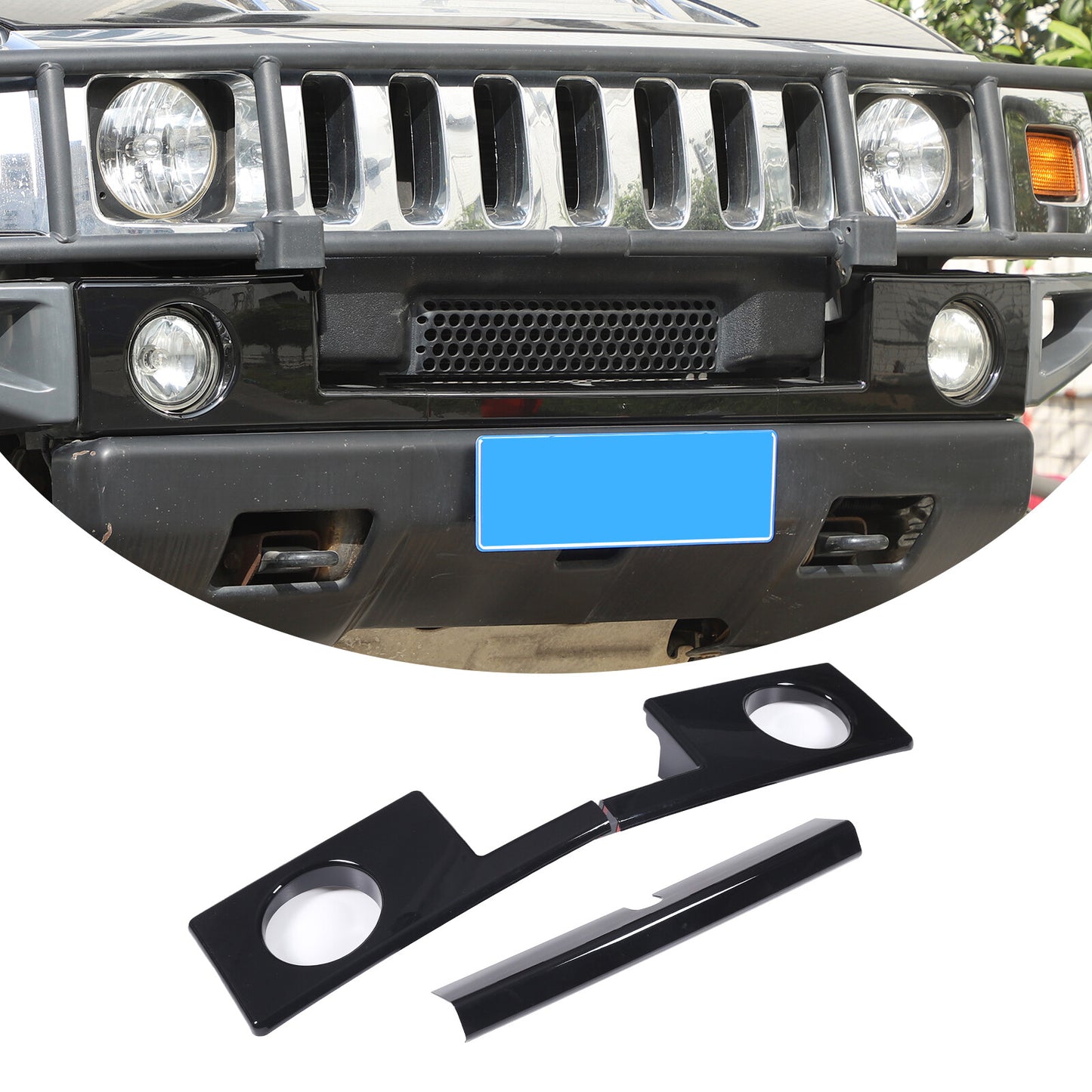 Matte Black Headlight Side Trim Scratch Resistant Cover for -a FJ Cruiser 2007-21- v