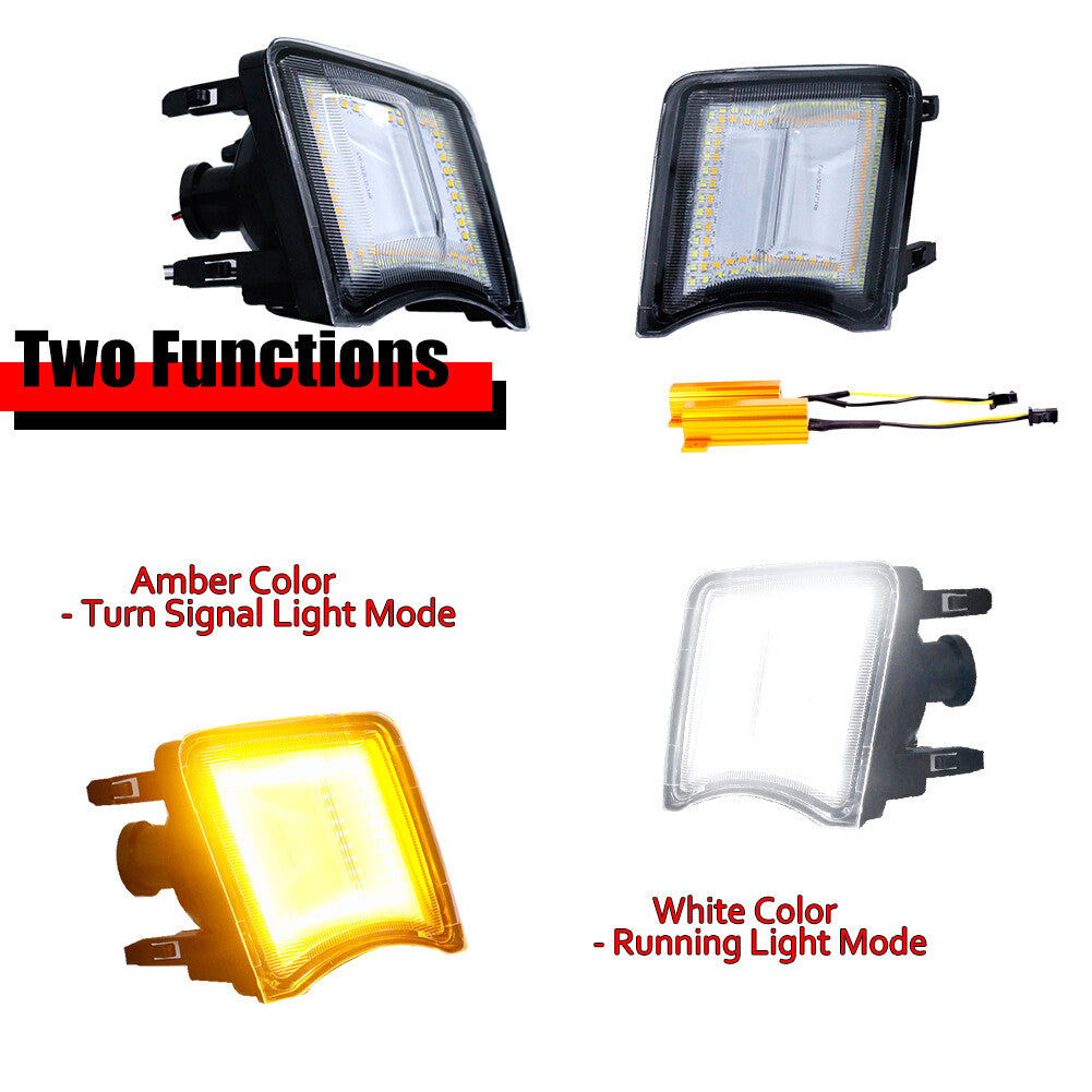 2010 - 2011 for Prius Clear Lens Passenger + Driver Side Turn Signal Lights - v